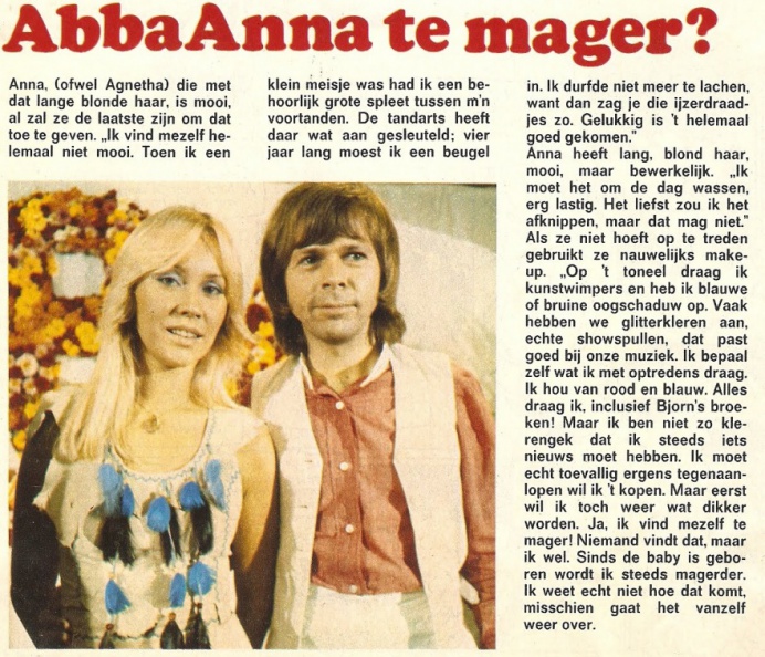 Agnetha 007140 press story 1978