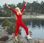 Agnetha 001382 red jumpsuit